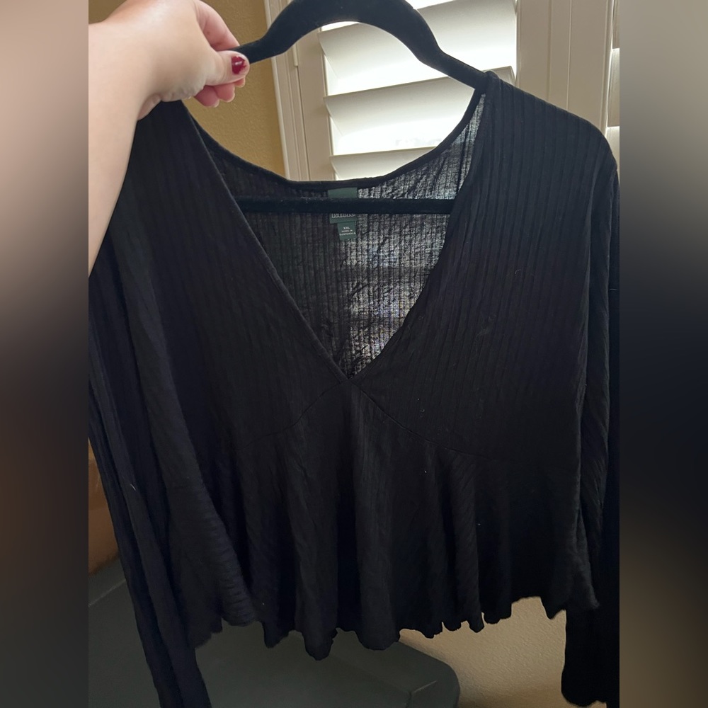 cropped peplum top 💙